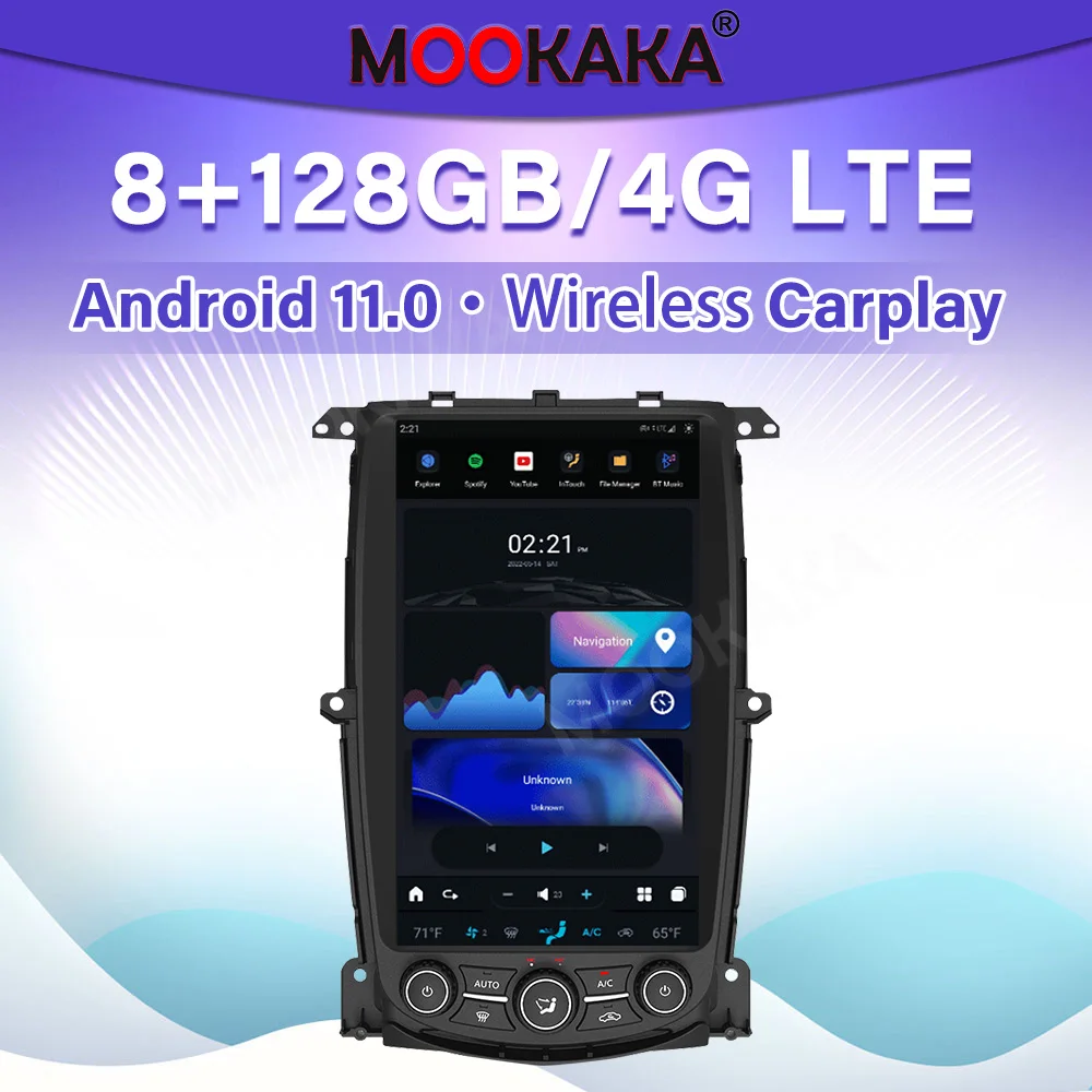

For Nissan 370Z 2009-2021 Android 12 CarPlay Android 12 Car Multimedid player Auto Radio GPS Navigation Audio Stereo