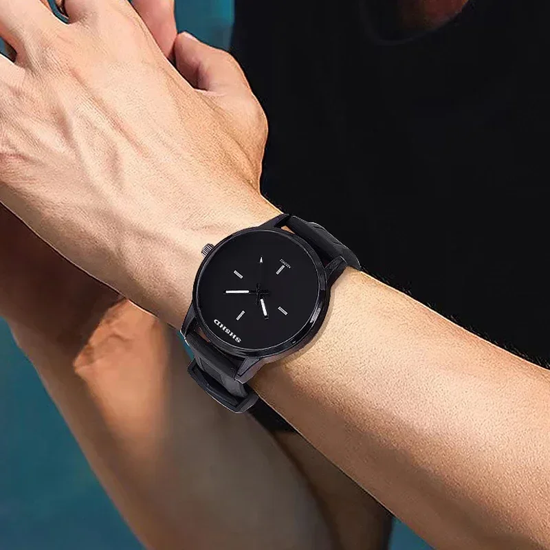 NEW Soft Silicone Strap Jelly Simple Fashion Quartz Watch for Women Men Ladies Lovers Watch Black White Couple Watch Relogio 3