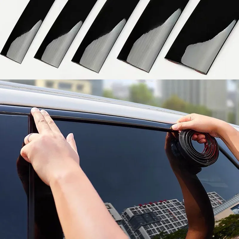 

PVC Galvanized Plastic Electroplating Car Window Rearview Mirror Door Side Bumper Body Door Trim Strip Anti-collision