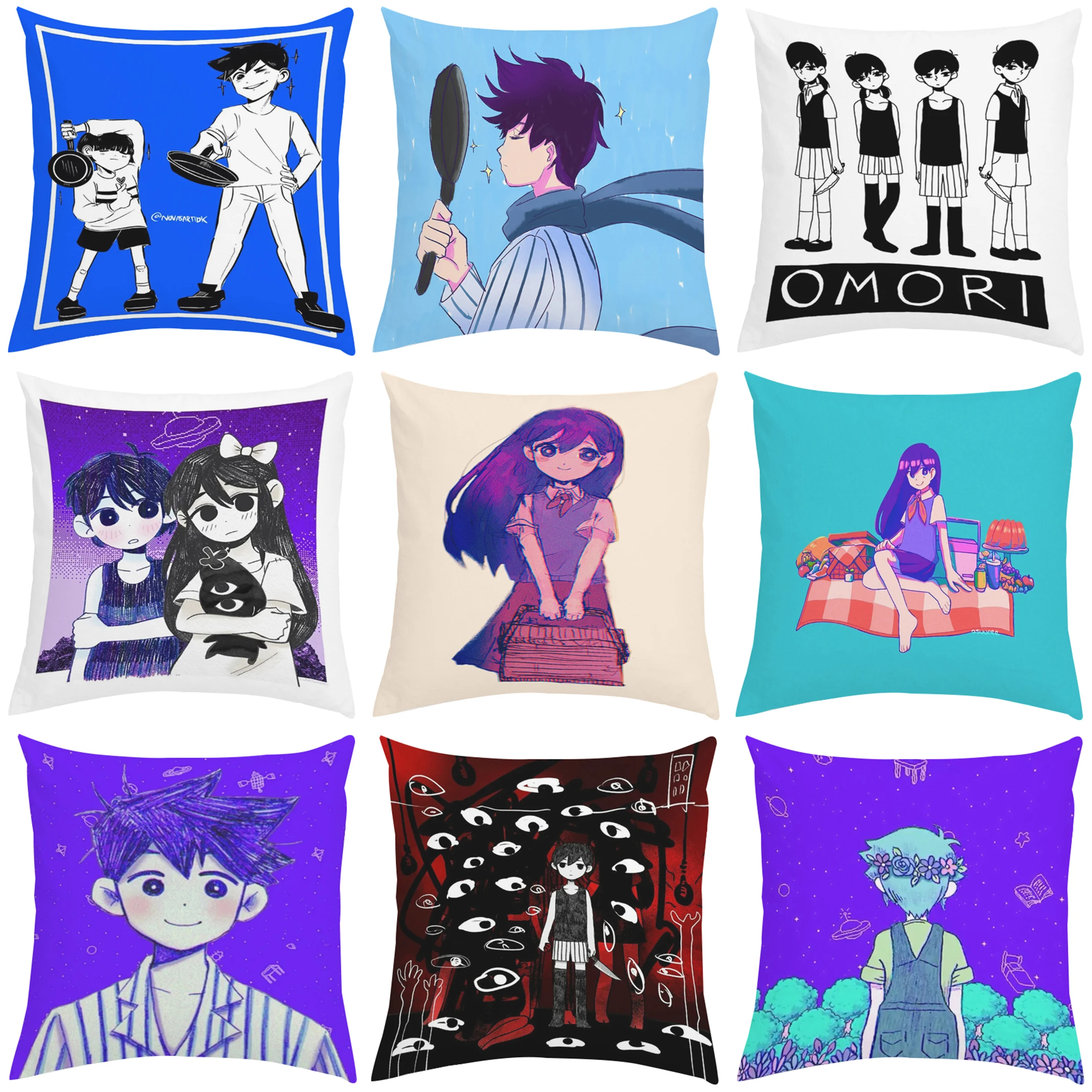 

Подушка для дивана с двусторонним рисунком, 40x40 см