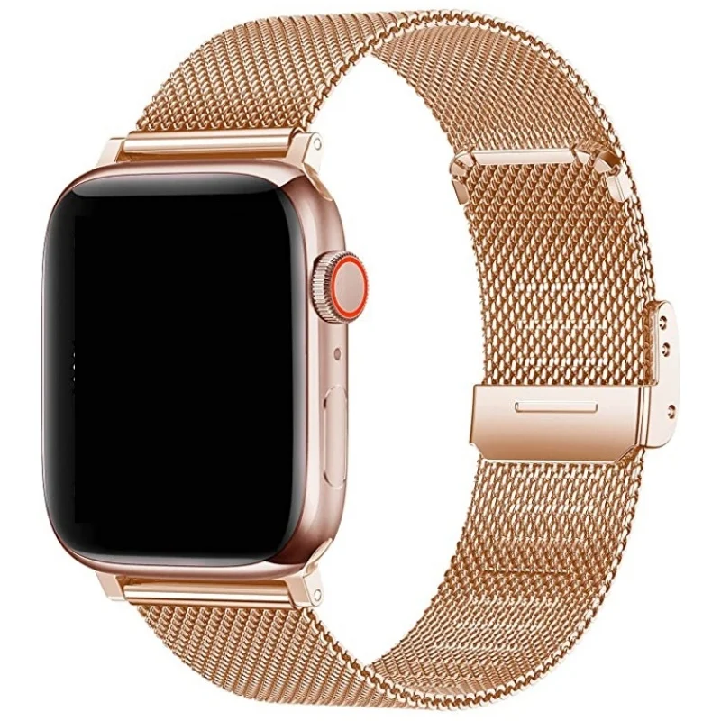 Elegant Milanese Stainless Steel Watch Band - Premium Adjustable Strap