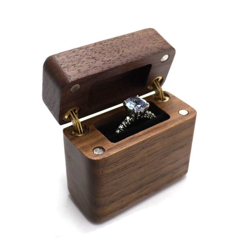 

Ring Box for Protection for Case Wedding Ring Box with 1 Slot Handcraft Ring Box