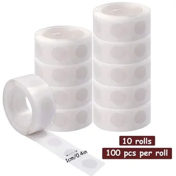 Ruban adhésif à points de colle pour ballons, Double face, transparent, collant, support d'arc, attache au ballon au plafond ou au mur 1