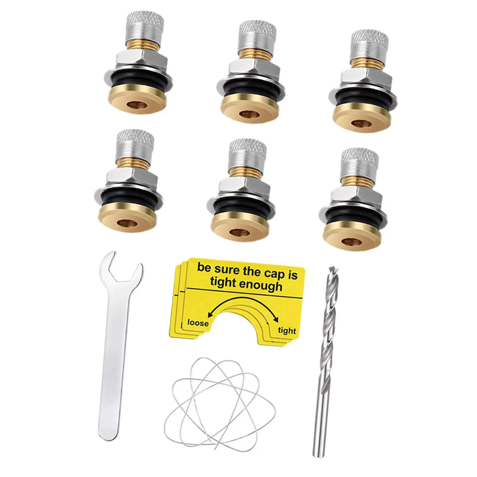 6 Pieces Fuel Gas Tank Vent Caps Replacement Gas Can Vent Valve Water Can