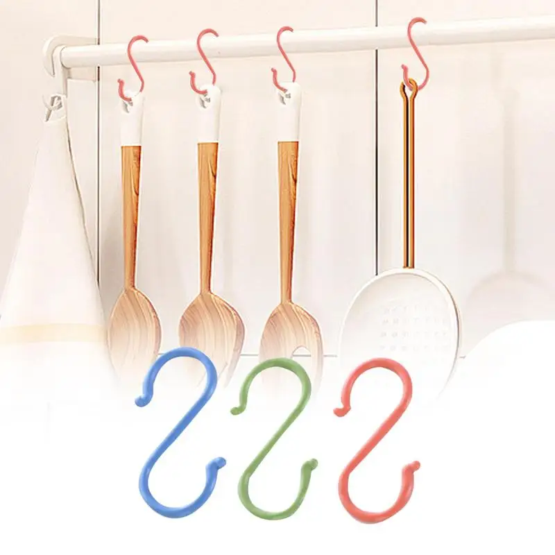 

S Hooks Heavy Duty Utility Hangers Portable Clothes Bags Towels Hanging Rack Multifunction Kitchen Bedroom Garden S Hanger Hooks