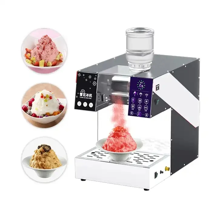 HZ-XHJ  Commercial Use Bingsu Machine Snow Ice Flake Korean Snow Cone Ice Cream Machine Ice and Snow Flower Machine 3
