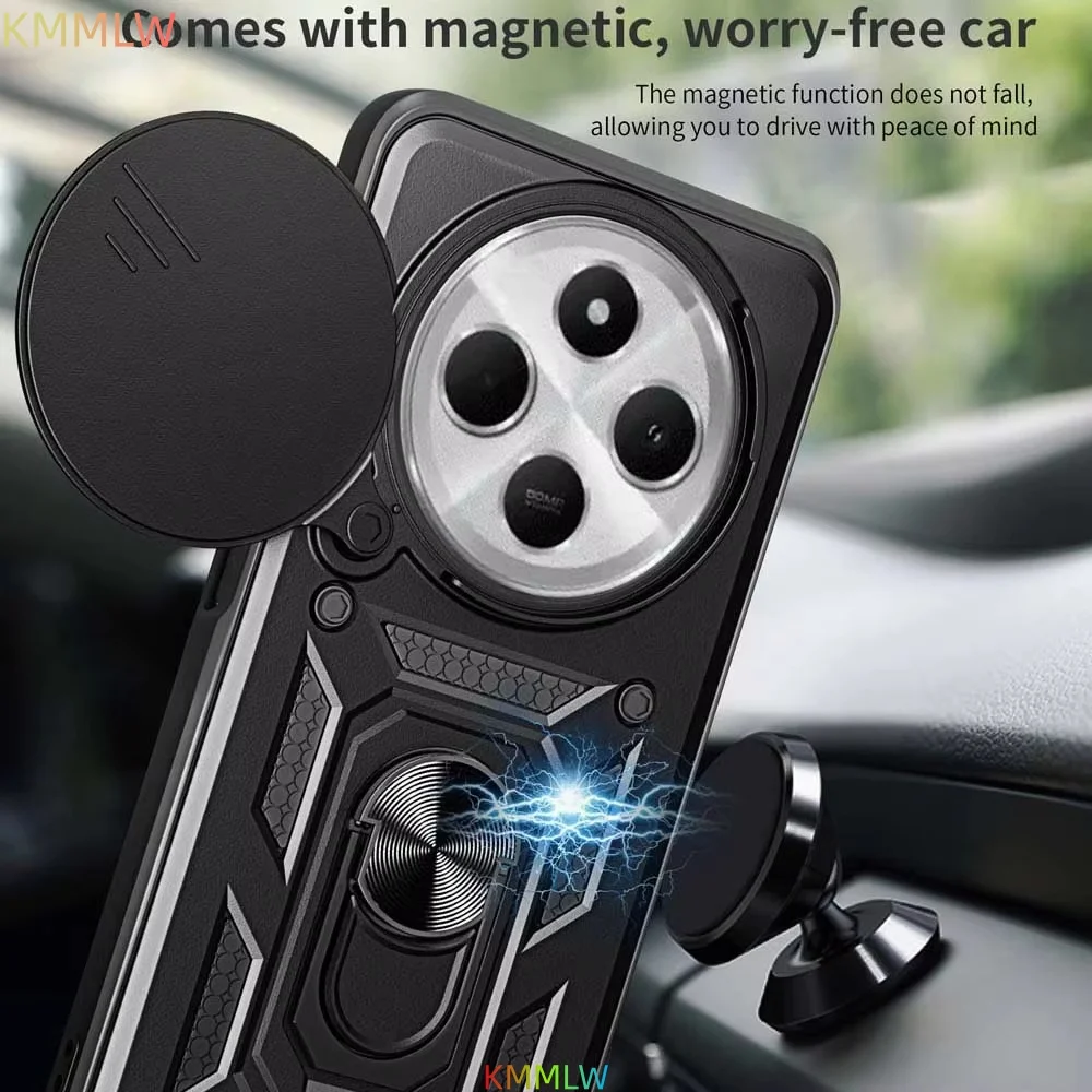 Shockproof Armor Case with Car Holder and Camera Lens Protection