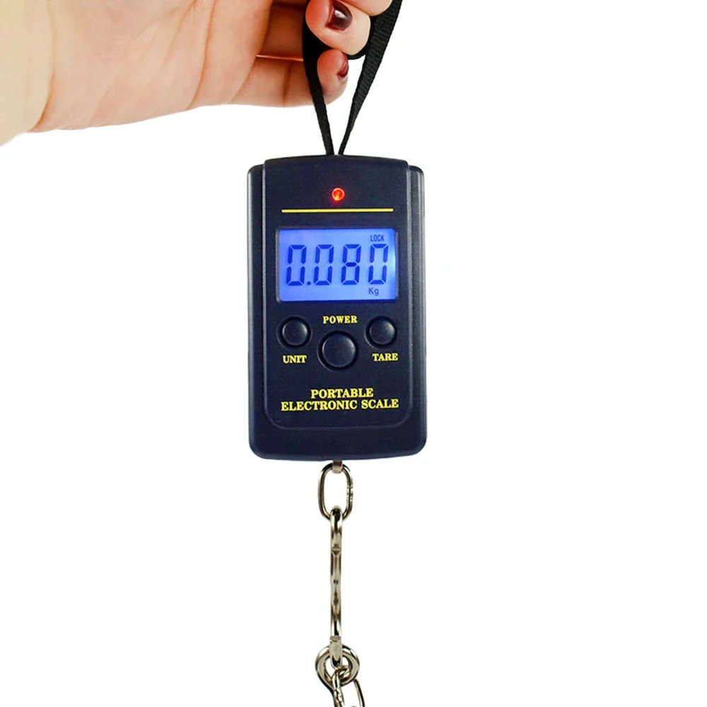 40kg/10g Mini Electronic Hanging Fishing Scale Portable Travel