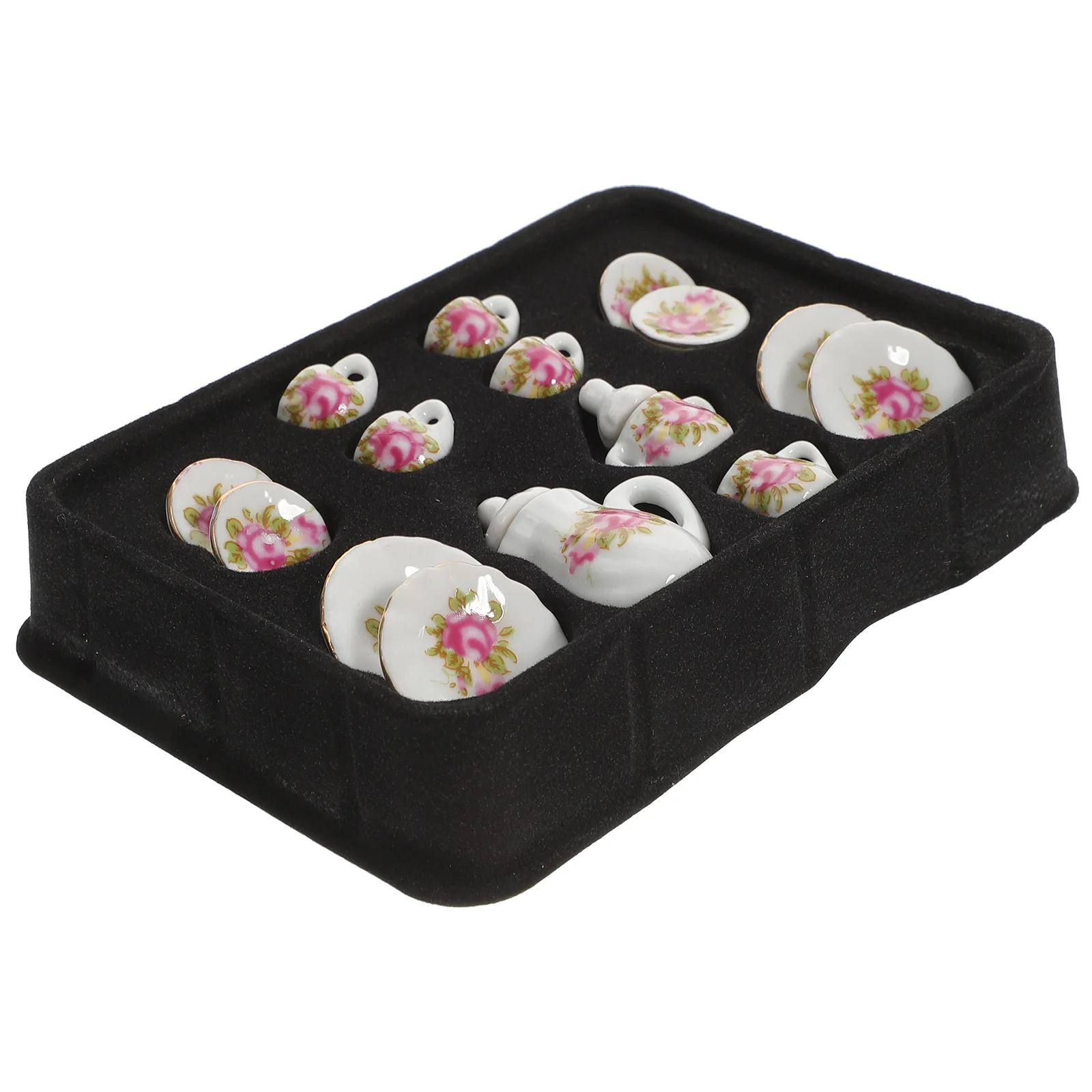 

House Ceramic Children’s Toys Simulation Tea Cup Saucer Mini Teaware Urniture Accessories