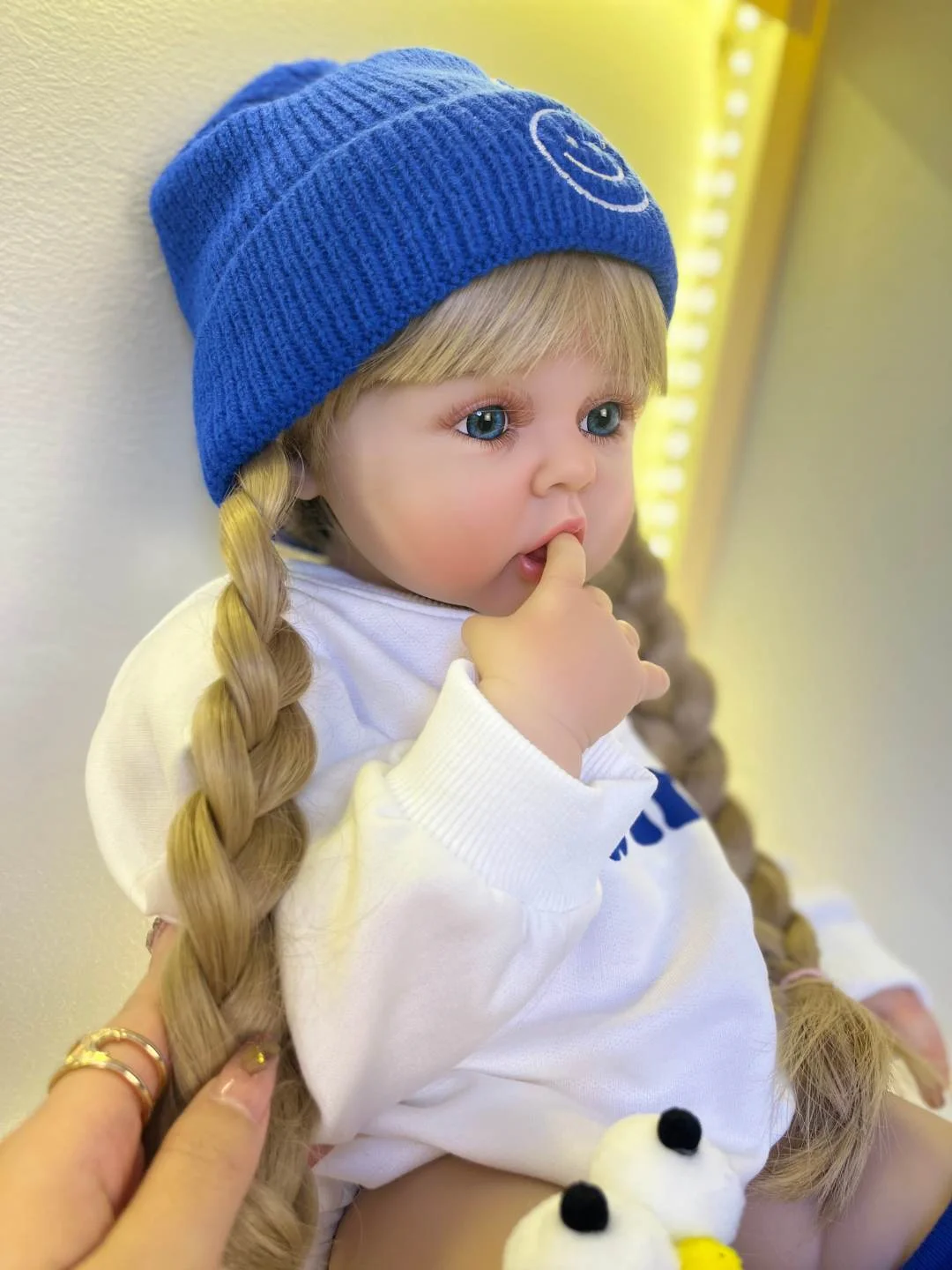 Silicone Reborn Doll 60cm Toy For Girl Lifelike Vinyl Princess Baby With Cloth Body Bebe Birthday Gift Dress Up Boneca 2