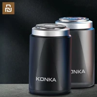 Youpin KONKA Mini Portable Electric Shaver Mini Portable Waterproof Shaver Rechargeable Double Blade Head Powerful Fast Cleaning 1