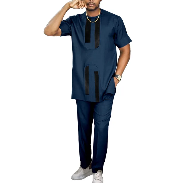 Deji Short Sleeve Dashiki Outfit - Image 5