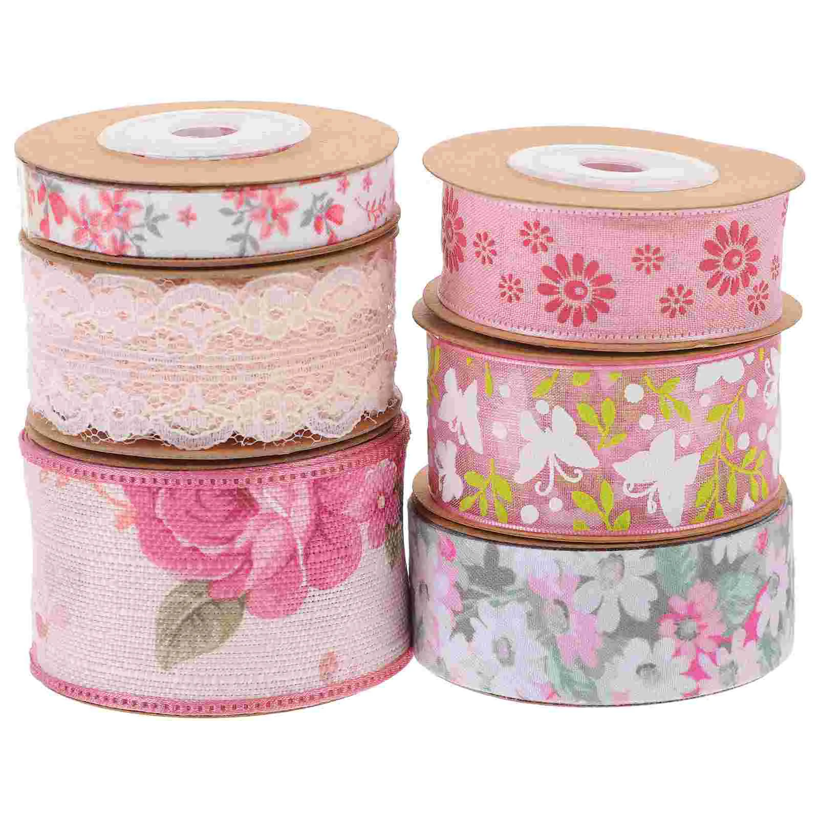 

6 Rolls Ribbon Gift Ribbons Daily Use Accessory Accessories Multi-use Present Polyester Clothes Craft