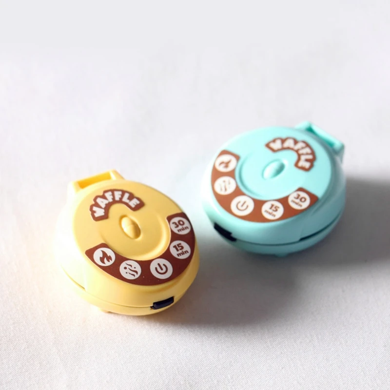HUYU 1/6 1/12 Scale Dollhouse Miniature Waffle Maker Realistic Toaster Bread Machine Interactive Pretend for Play Toy Girls