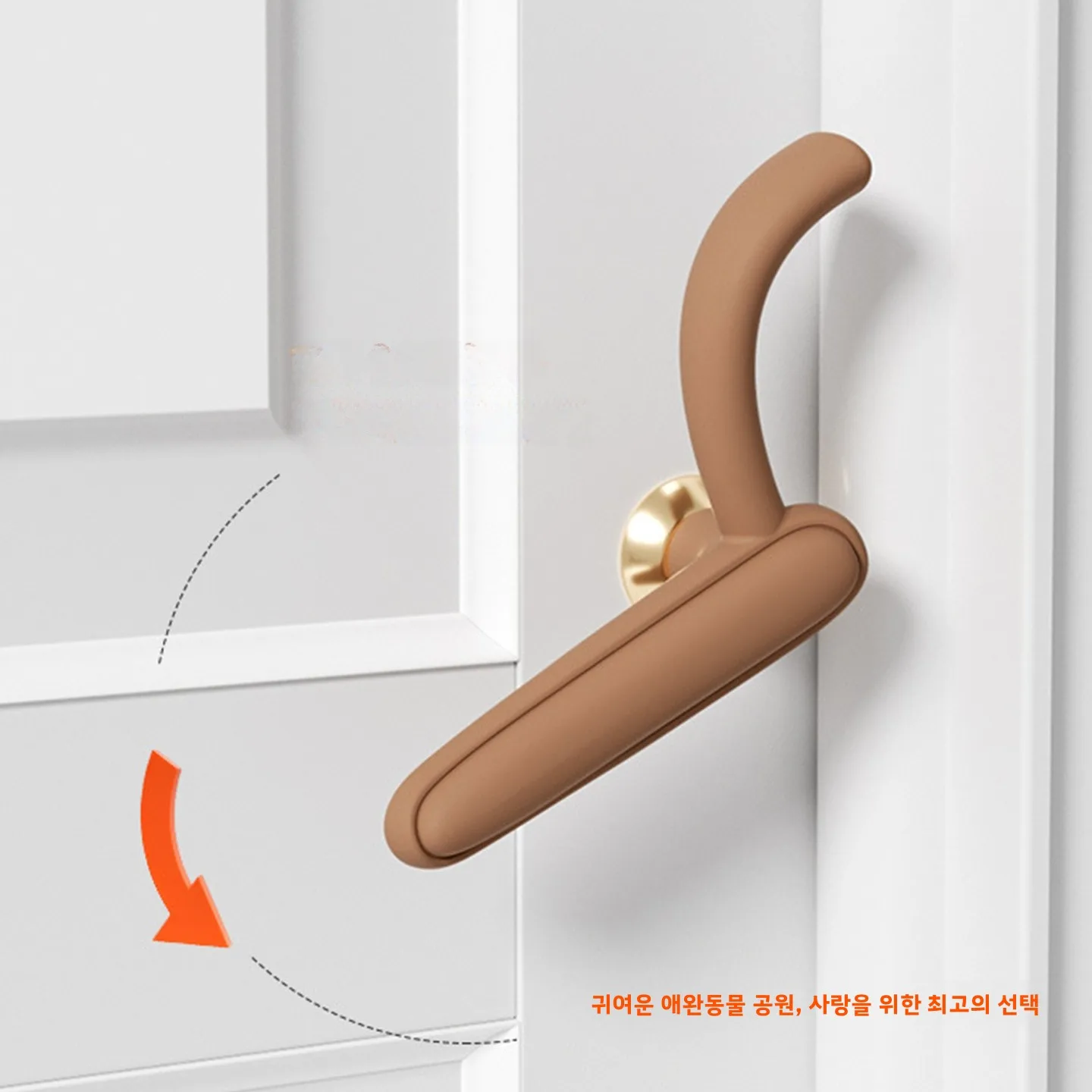 반려동물 도어 스토퍼, 자유로운 출입, 소음 없는 반려견/반려묘 도어 래치, 문 열림 유지, 손 보호, 리미트 스위치