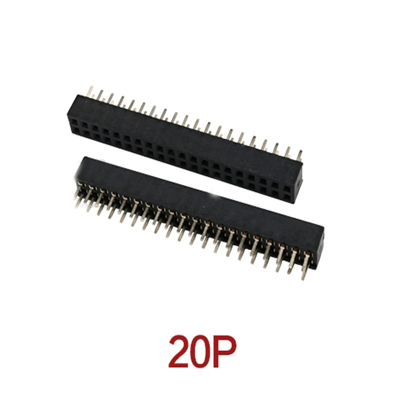 

100PCS 2*20P Double Row 20Pin Female Connector Socket Board Header Pitch 2.54MM For Arduino