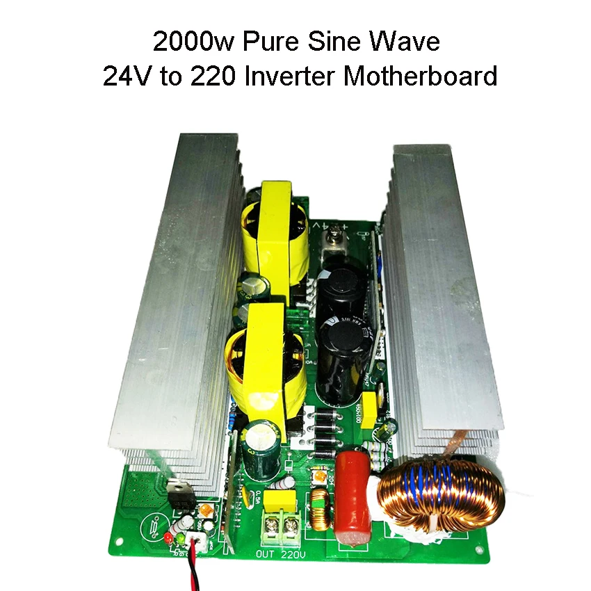 Inversor de Onda Senoidal Pura Conversor de Energia Solar Transformador de Freqüência Power Board 2000w dc 24v a 220v ac 110v 50hz 60hz