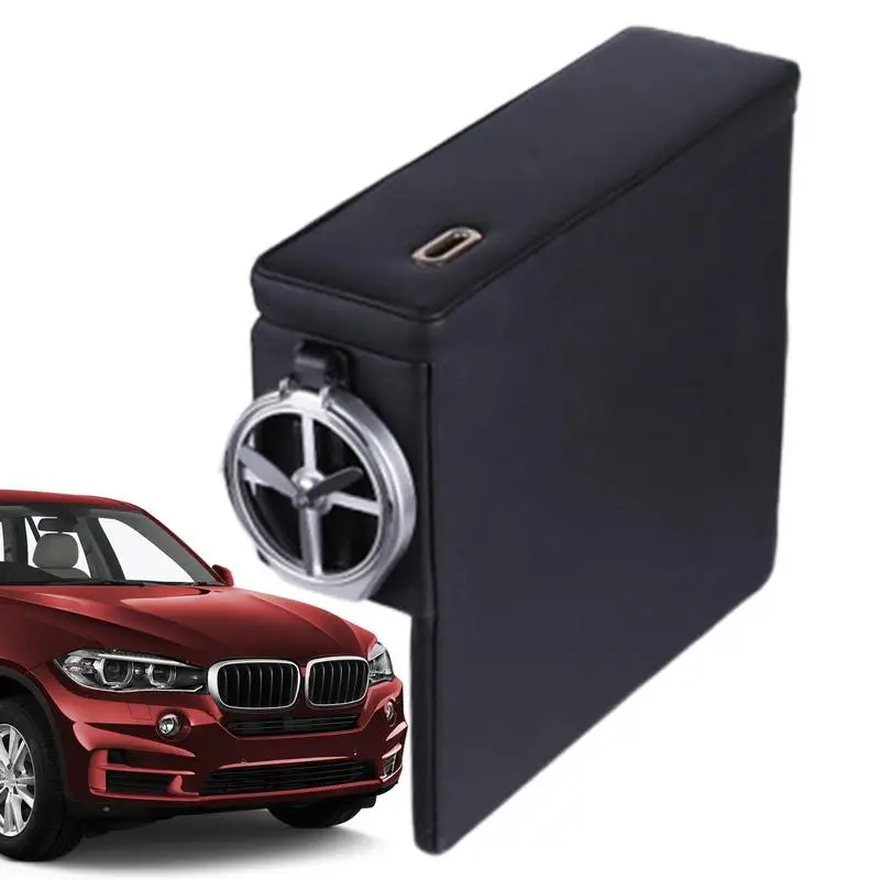 

Ящик для хранения в подлокотнике автомобиля многофункциональный универсальный автомобильный органайзер для приборной панели из искусственной кожи, футляр для очков, держатель для телефона