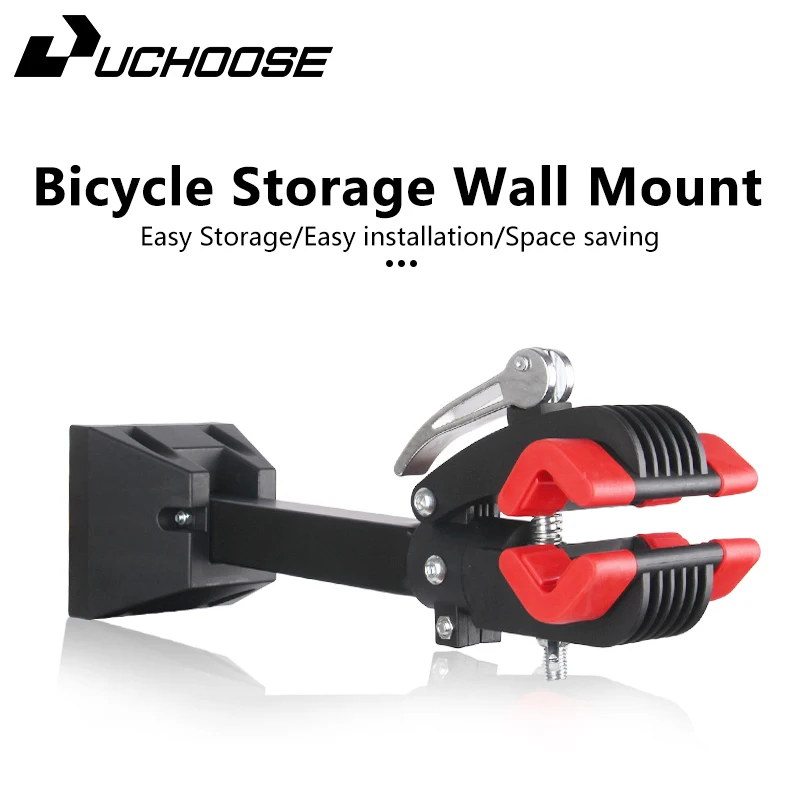Bicycle Wall Mounted Racks Parking Racks Wall Mounted Repair Racks Aluminium Clip-On Crash Cushion Load Capacity 20KG Bracket