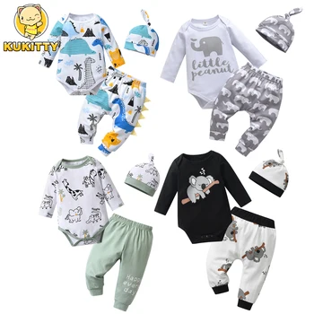 Baby Boy Cotton Bodysuit & Pants Set 1
