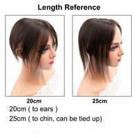 Prothèses capillaires en cheveux humains vierges pour femmes, base mono 4x13cm, légères, pour couvrir les zones clairsemées/cheveux gris, noir, brun, respirantes pour l'été 3