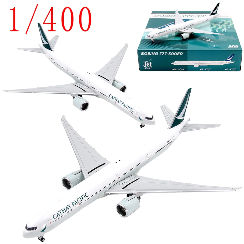 JET 다이캐스트 1/400 스케일 캐세이퍼시픽 보잉 B777-300ER 여객기 모..