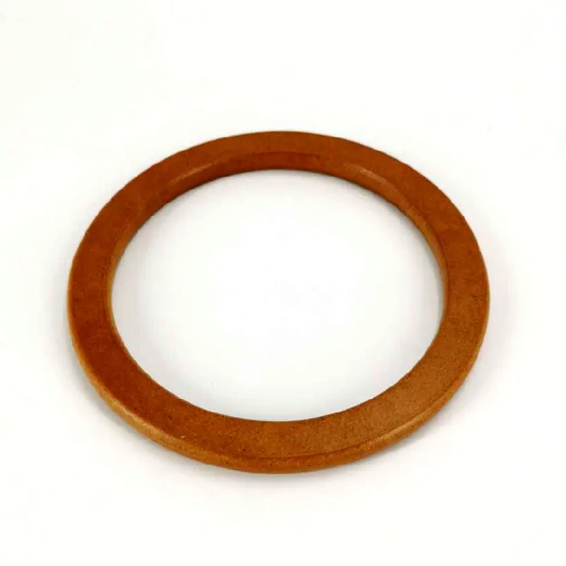 Round Handcrafted Wooden Handle Bag Handle Bag Accessory Wooden Root Handle Wooden Circle Handle