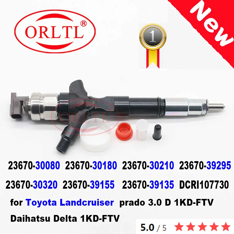 

Для Toyota 1KD-FTV Landcruiser 23670-30210 23670-39295 23670-30320 23670-39155 095000-7350 095000-7350 Форсунка с общей топливной магистралью