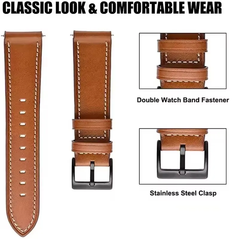 Elegant Leather Strap Wristband Bracelet