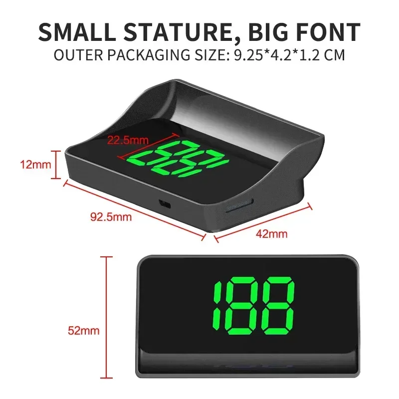  ÷ GPS HUD  ӵ ÷  ÷,   ū ۲, KMH MPH  , ڵ ׼