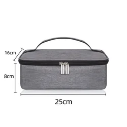 Compact Thermal Insulated Mini Lunch Cooler Bag (Grey)