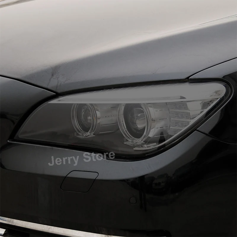 

Защитная пленка для автомобильных фар BMW 7 серии F0l F02 2009-2015 ремонт виниловых фар Прозрачная черная наклейка из ТПУ