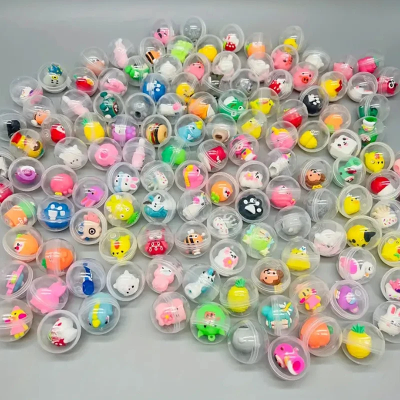 32mm Transparent Twisted Egg for Mini Claw Machine Toys Accessories Cute Animal Plush Dolls Doll Kids Arcade Crane Machine Gift 2