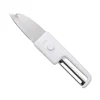 Multifunctional Fruit Knife, 2-in-1 Paring Knife Double Head Peelerz, Stainless Steel Blades for Easy Cleaning 1