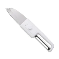 Multifunctional Fruit Knife, 2-in-1 Paring Knife Double Head Peelerz, Stainless Steel Blades for Easy Cleaning 1