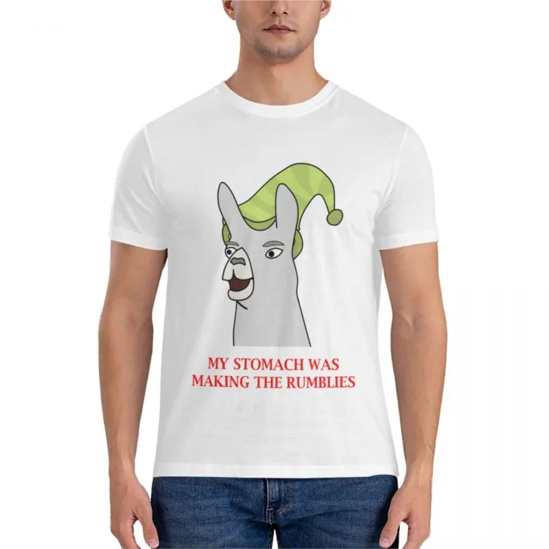 

Llamas with Hats - My stomach was making the rumblies Classic T-Shirt tops men t shirts men t shirt