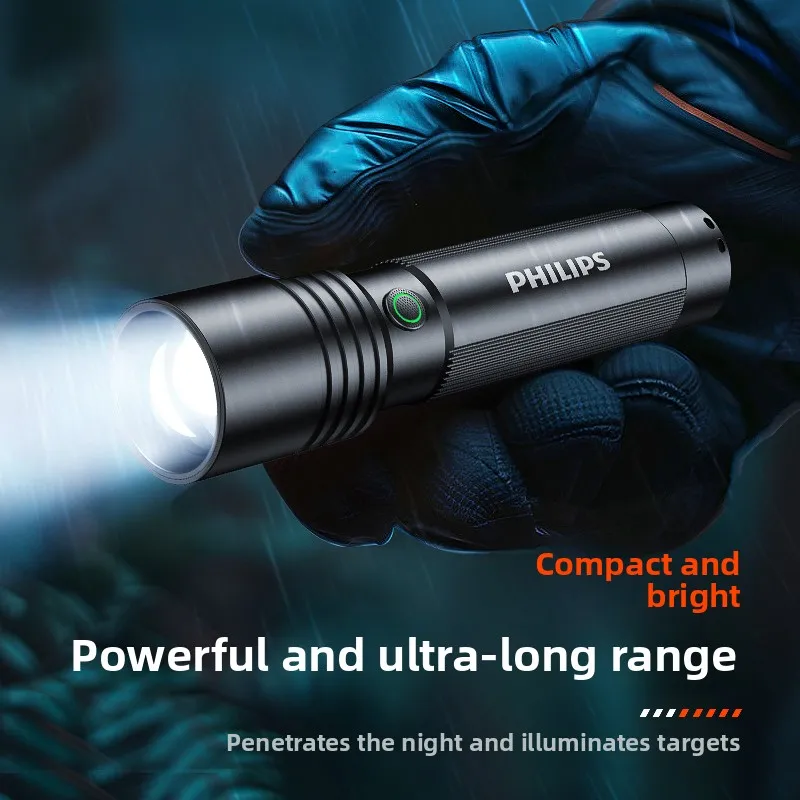 Philips SFL2146 2025 Super Bright Rechargeable Flashlight - Long