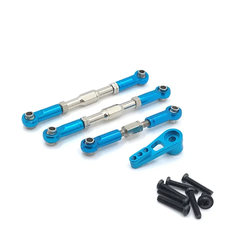 

Пульт дистанционного управления для WLtoys 104009 1/12 12401 12402-A 12403 12404 12409, детали автомобиля, металлический обновленный регулируемый стержень, рулевой рычаг