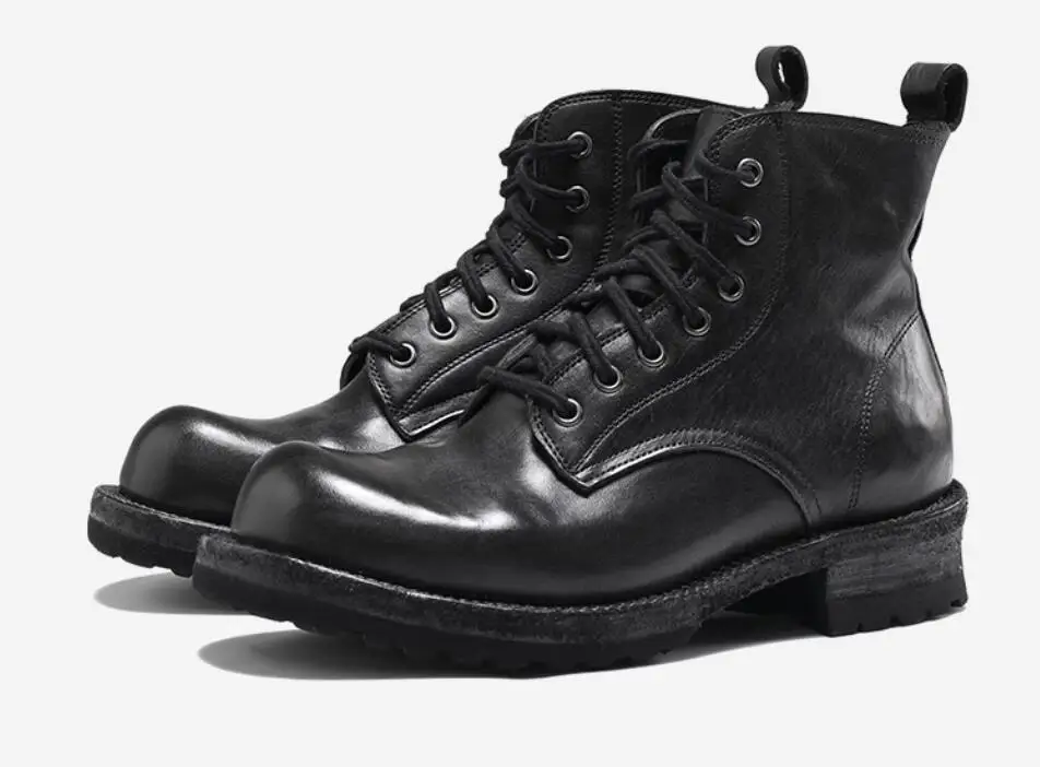 Handmade Cowhide Vintage Work Boots