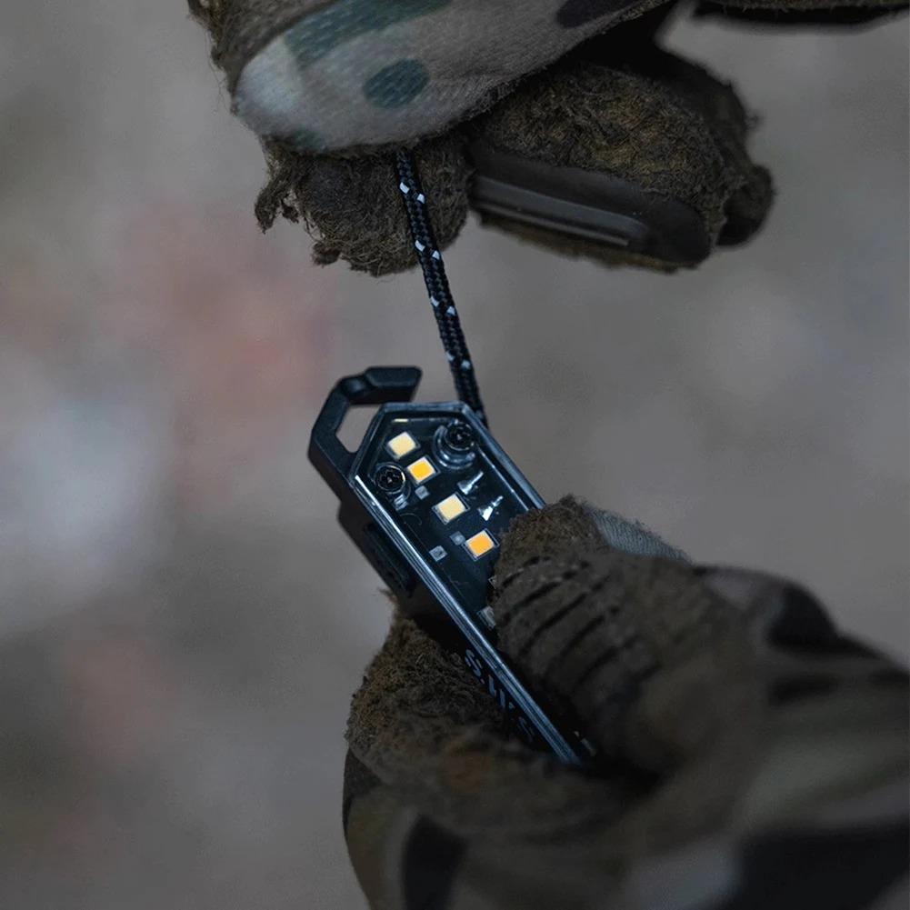 Wind Rope Buckle Light IPX4 Waterproof Tent String Lamp Stepless Dimming Wind Rope Decoration Light for Outdoor Camping Picnic