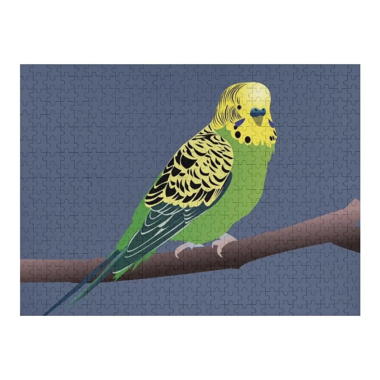 Green Parakeet/Budgie Jigsaw Puzzle Customized Photo For Children Puzzle