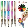 17 pieces /24 colored pencil tips /50 metal pencil tips, not easy to break long continuous pencils, sketches, drawing pens 1