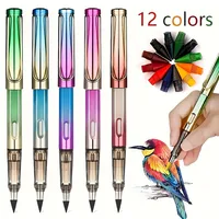 17 pieces /24 colored pencil tips /50 metal pencil tips, not easy to break long continuous pencils, sketches, drawing pens 1