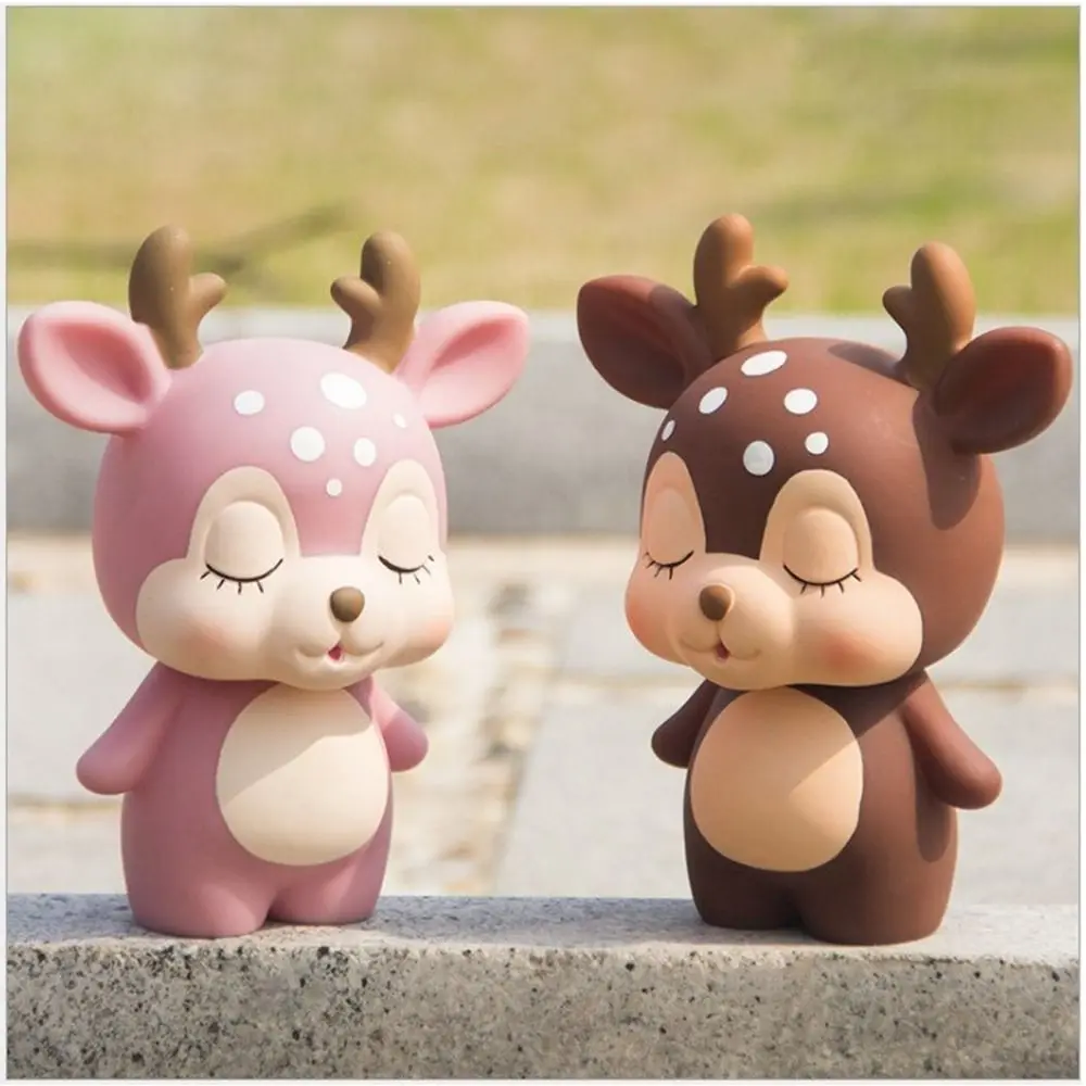 

Mini Cute Living Room Decoration Deer-shaped Kids Gifts Piggy Bank Coin Box Ornaments Money Savings Box