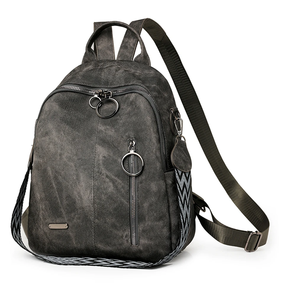 Fashion Daypack High Quality Pu Leather Backpack Women Bagpack Ladies Shoulder Bag Designer Large Capacity School Bag for Girls
