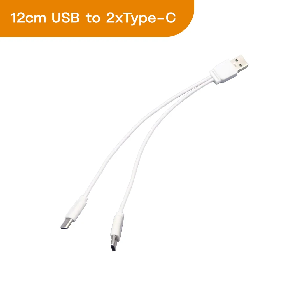 Compact Multi-Device USB Charging Cable – 4-in-1 Multi-Function Cord with USB-C Ports, 5V 2A
