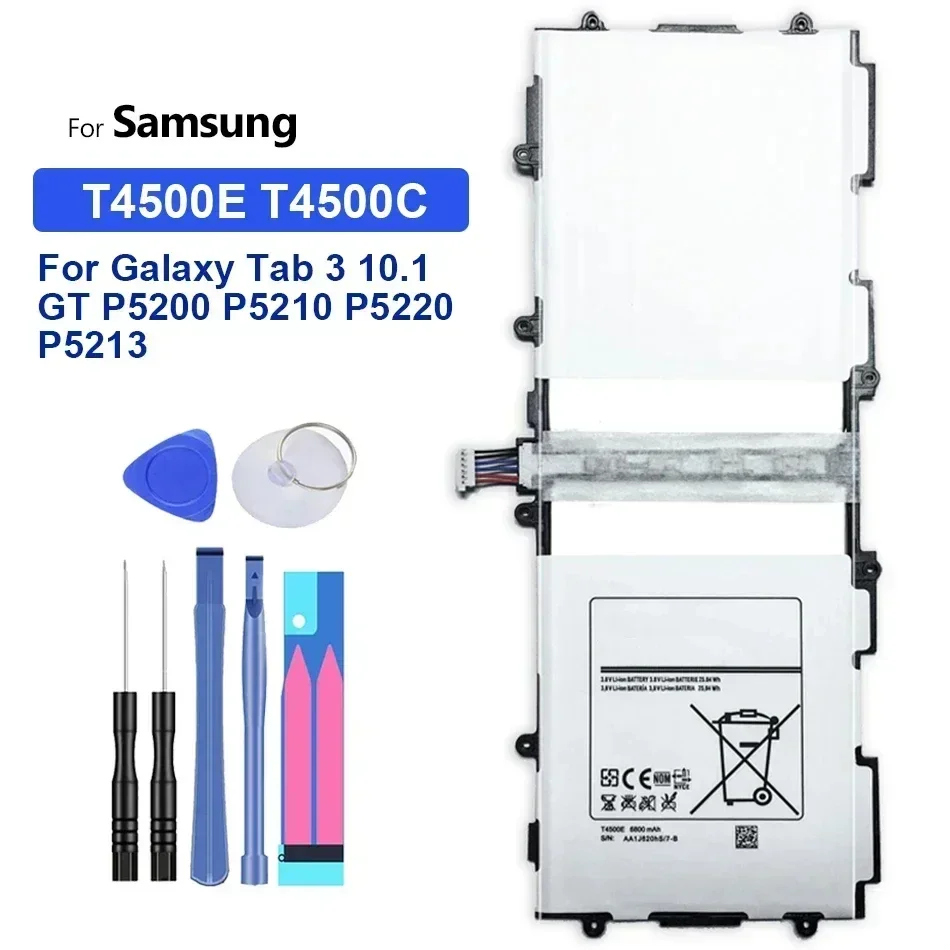 

Аккумулятор для планшета T4500E T4500C 6800 мАч для Samsung Galaxy Tab 3 10,1 GT P5200 P5210 P5220 P5213