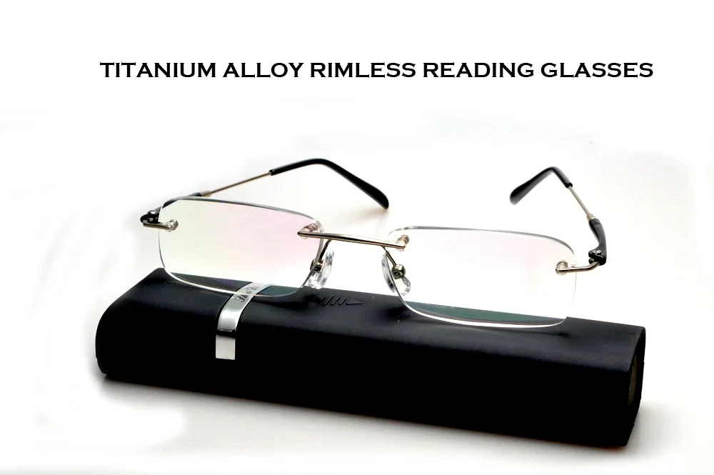 

Occhiali Da Lettura Real 2019 Claravida Rimless Frameless Portable With Case Reading Glasses For Men +1 +1.5 +2 +2.5 +3+ 3.5 +4