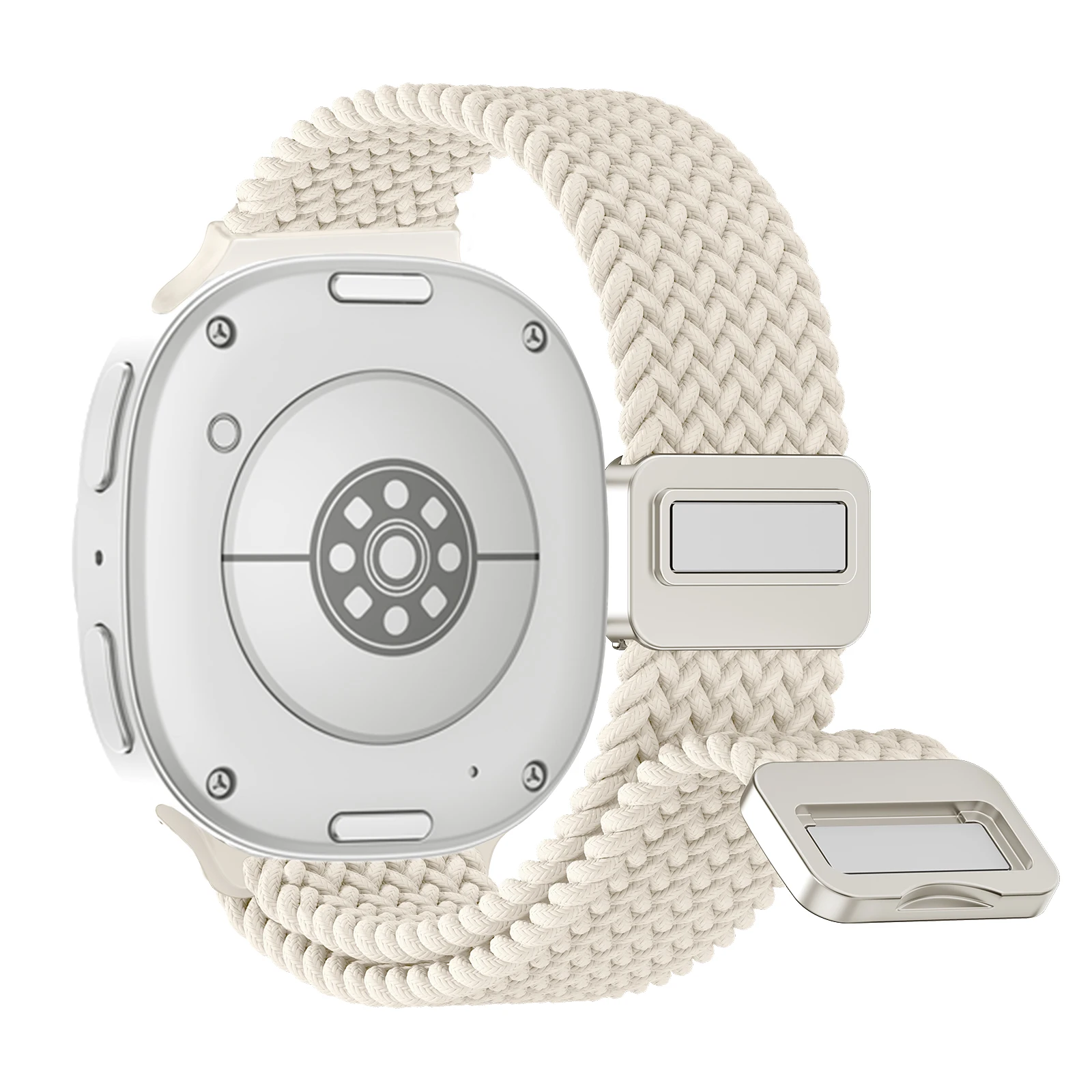 حزام مضفر مغناطيسي لساعة سامسونج جالاكسي 8 حزام 44...