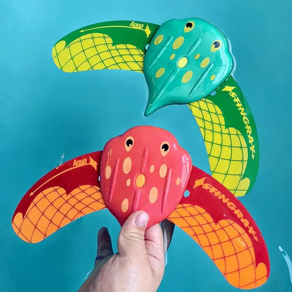 Water Power Manta Ray Devilfish for Pool Water Toys for Kids Swim Training Diving Games Outdoor Fun Hydrodynamic Glides for Ages 4